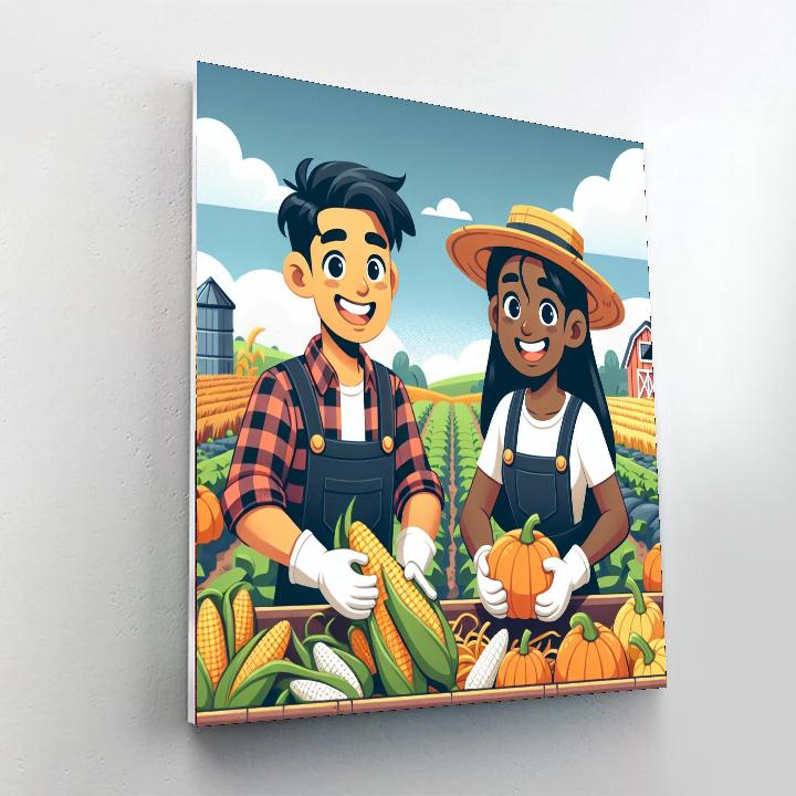 Farm Harvest Paint By Numbers Art
