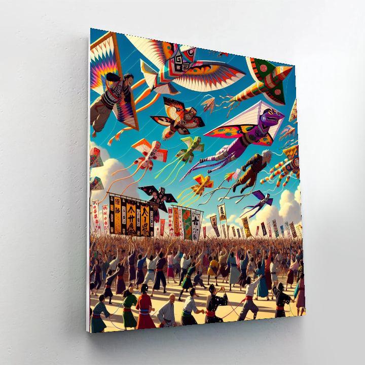 Katsuura Big Kites Festival - Japan Number Painting