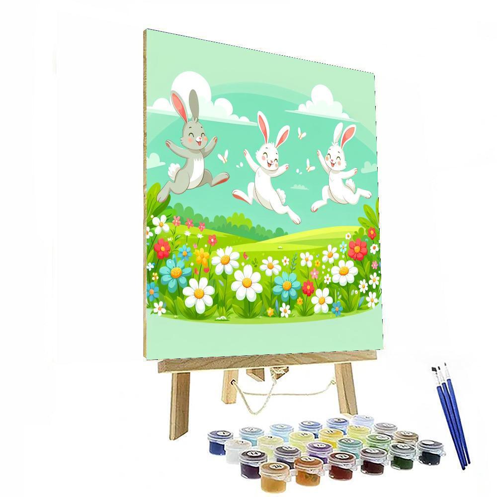 Hopping Hares Numbered Painting Kits