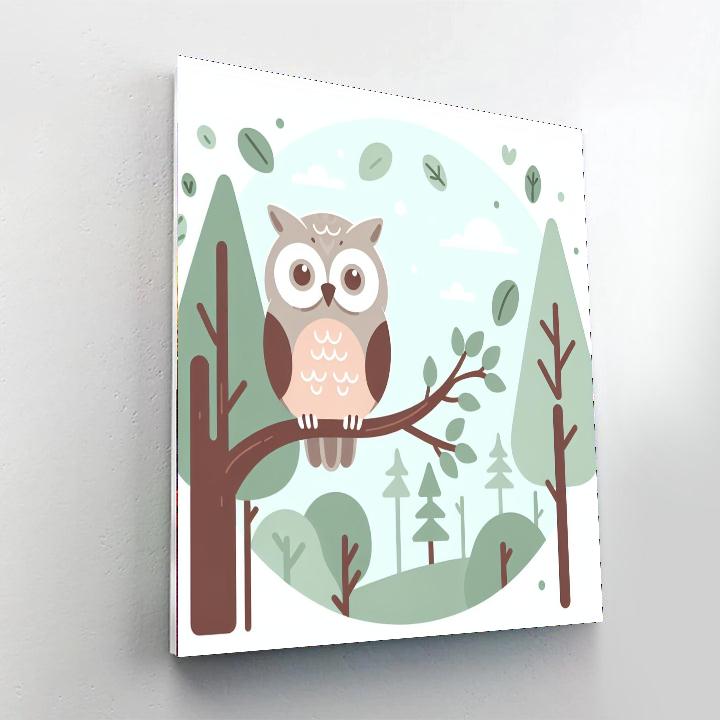 Tranquil Treetop Adventure Number Painting