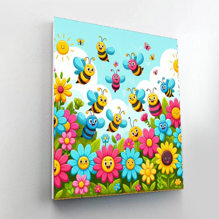 The Curious Garden Number Painting