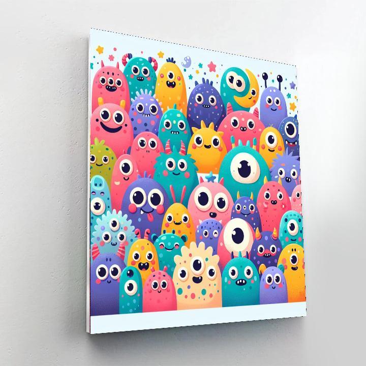 Monster Mania Paint By Numbers Art
