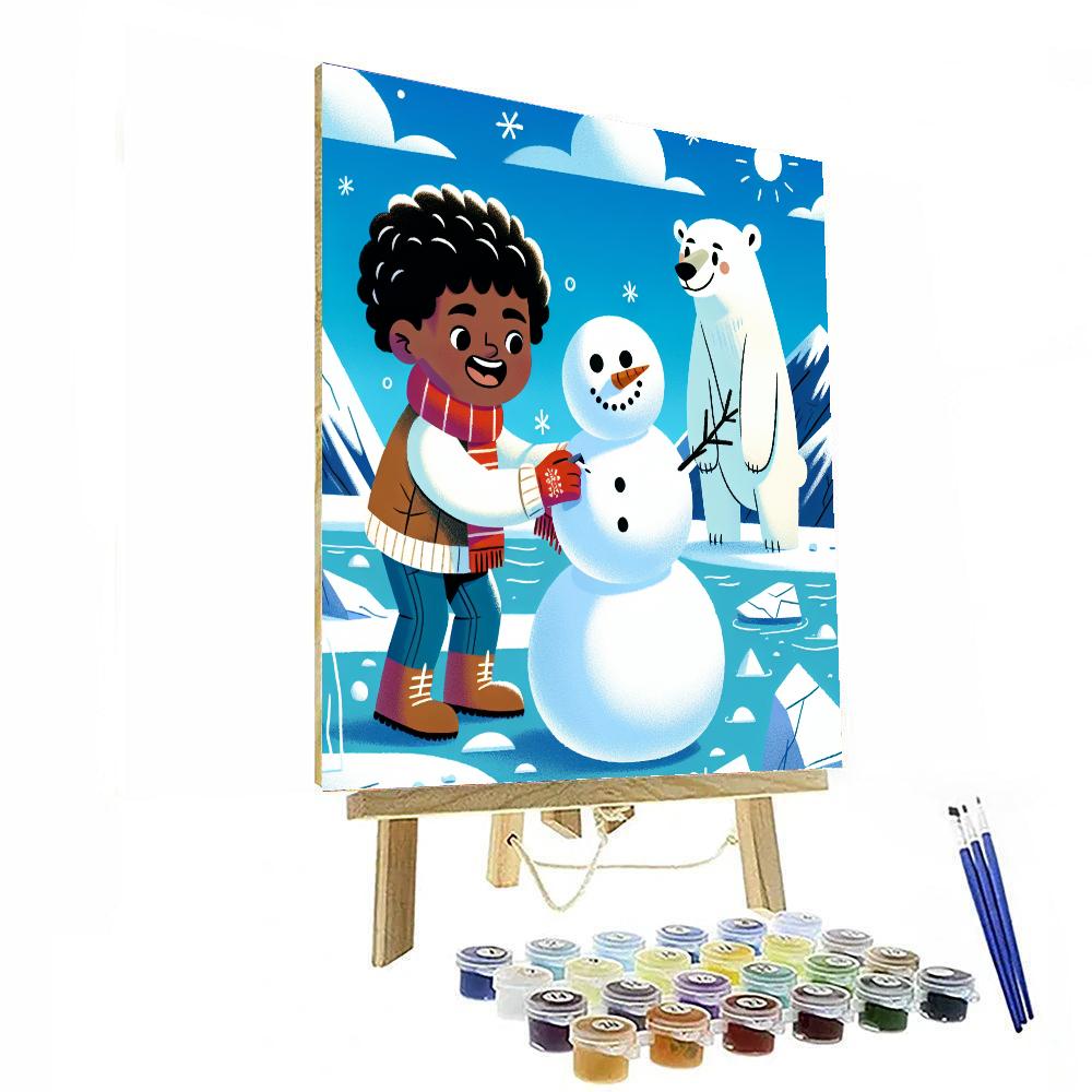 Snowy Adventureland Number Painting