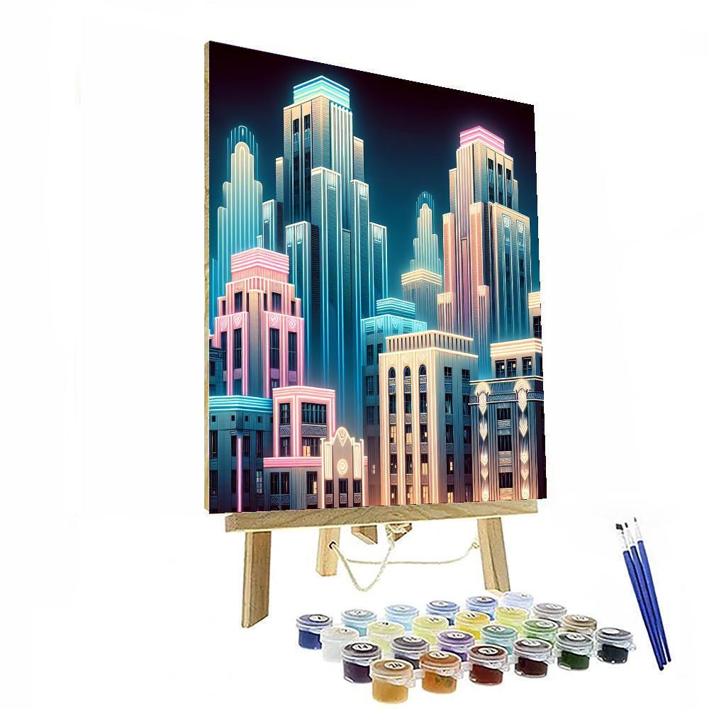 Art Deco Metropolis - DIY Painting By Numbers Kit – Artistry Rack