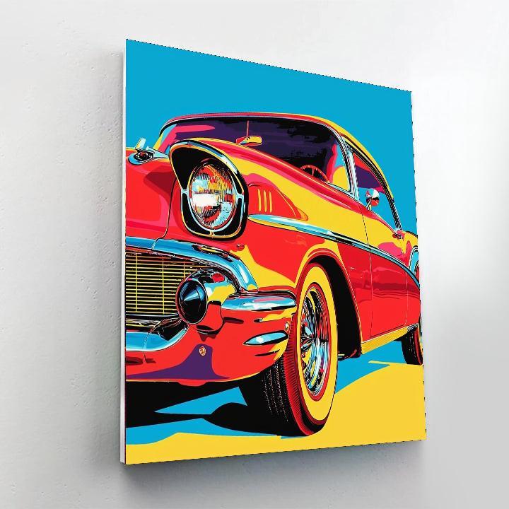 Andy Warhol Inspired Retro Automobile Vibes  Paint By Numbers Kits