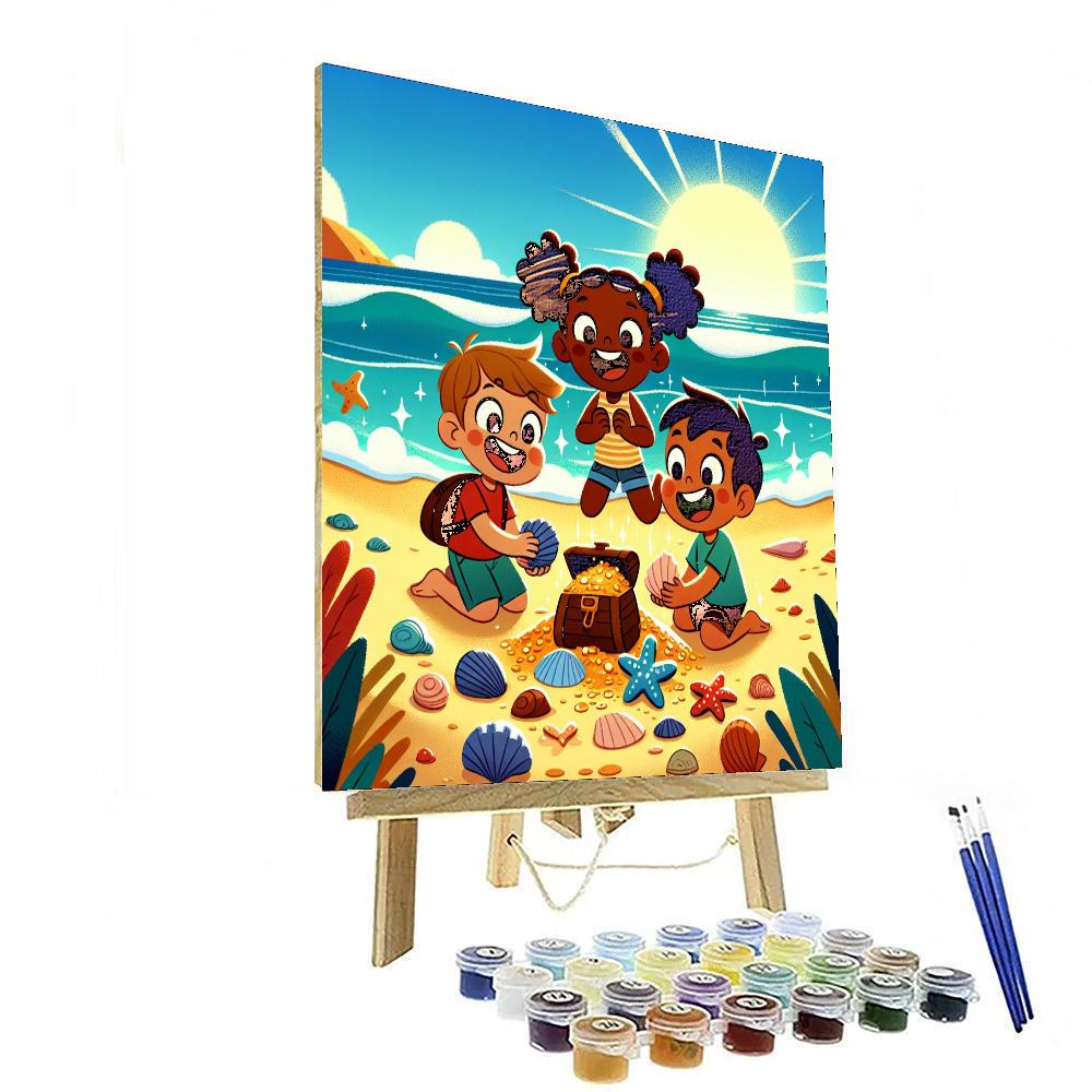 Beach Treasure Discovery Numbered Painting Kits