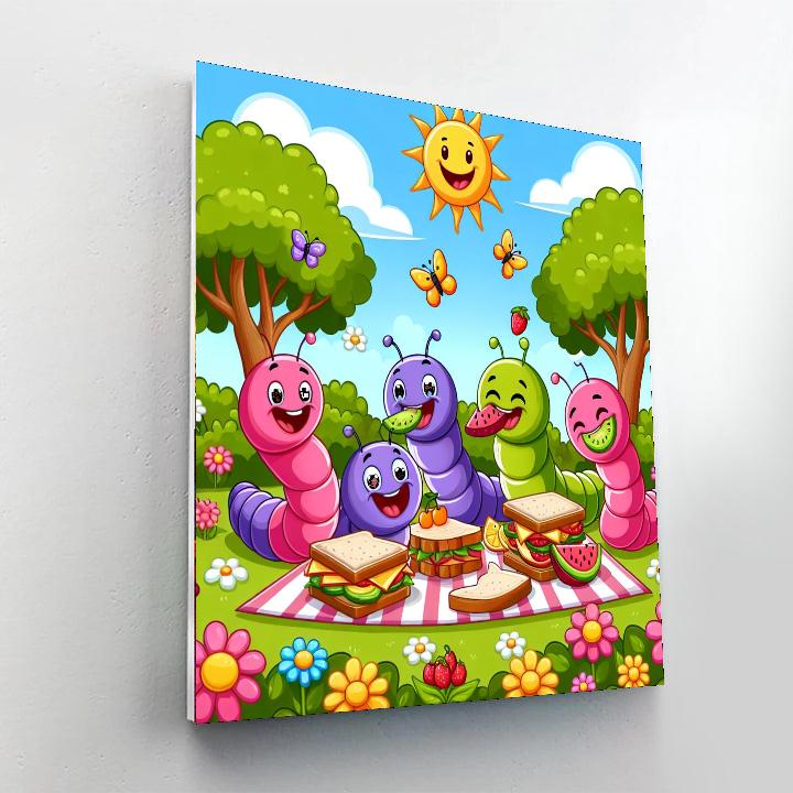 Wiggly Worms Picnic Numbered Painting Kits