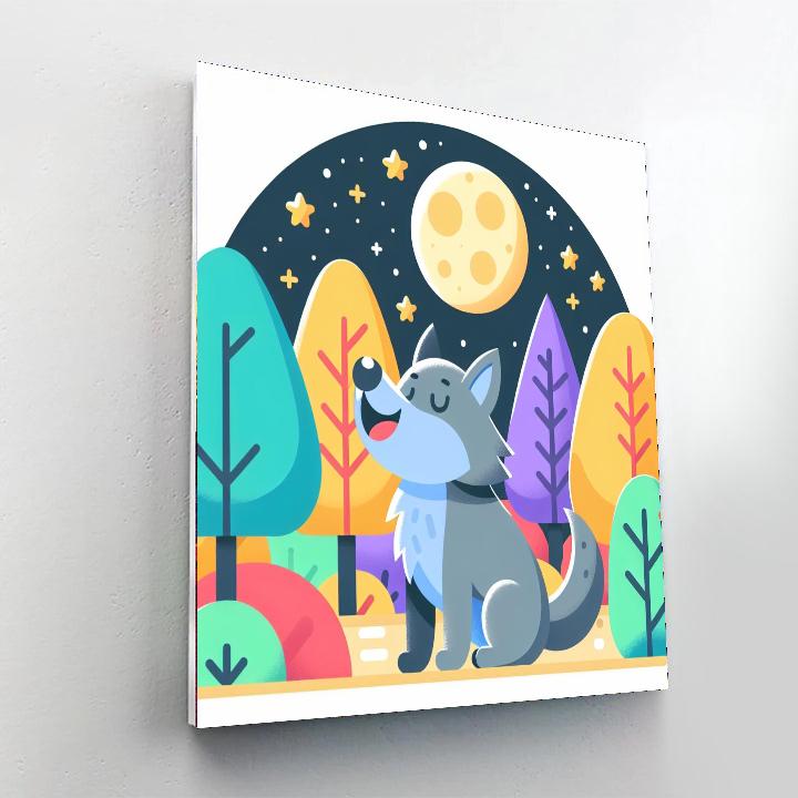 Wonderful Wolf Numbered Painting Kits