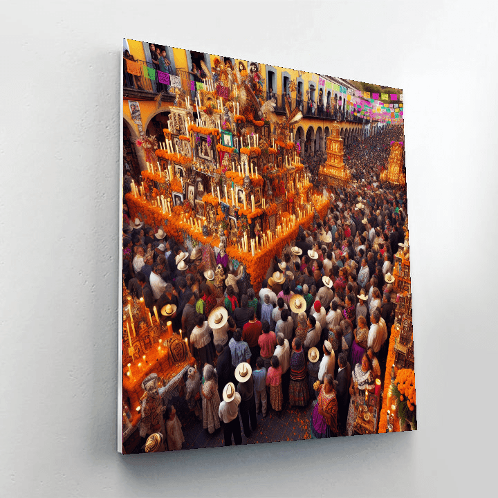 Oaxaca Day Of The Dead Festival - Oaxaca, Mexico Number Painting