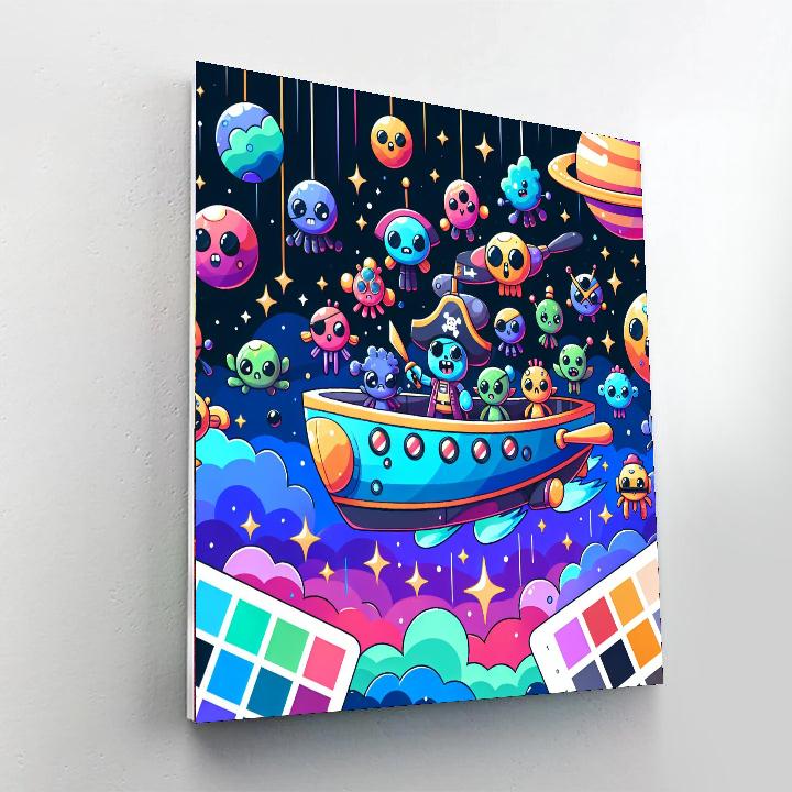 Galactic Pirate Adventure Paint By Number