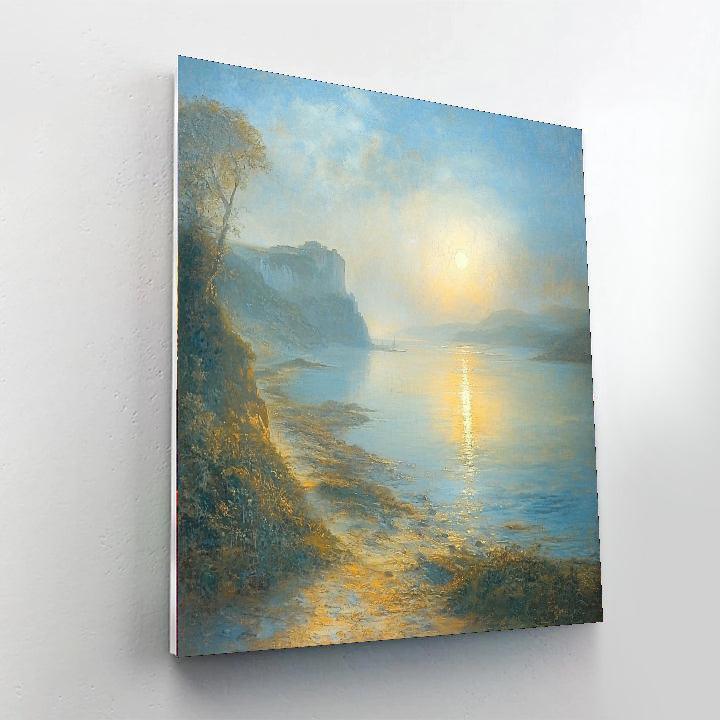 J.M.W. Turner Inspired Turner's Ethereal Coastline  DIY Paint By Numbers