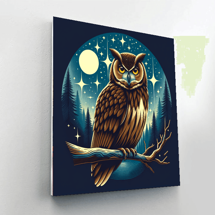 Owl Wisdom Paint By Numbers Art