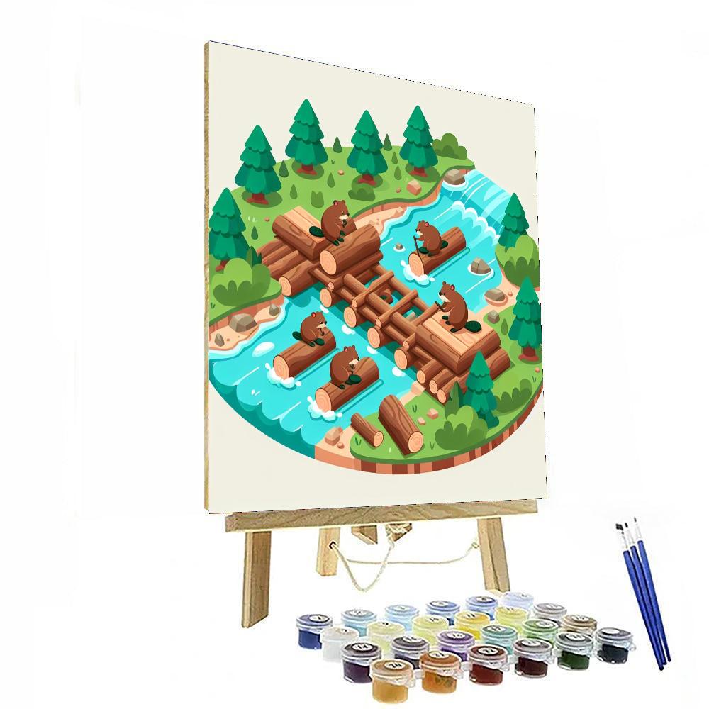 Busy Beavers Building Paint By Numbers Kits