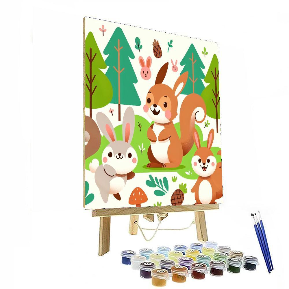 Happy Forest Numbered Painting Kits