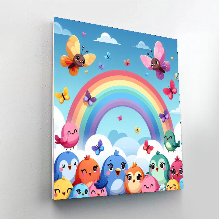 Rainbow Sky Adventure Painting By Numbers Kit