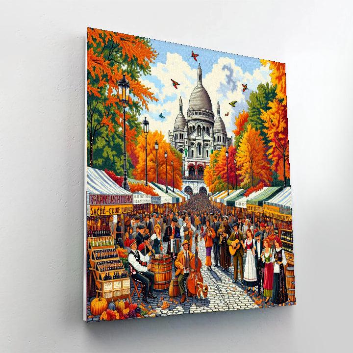 Montmartre Wine Harvest Festival DIY Paint By Numbers