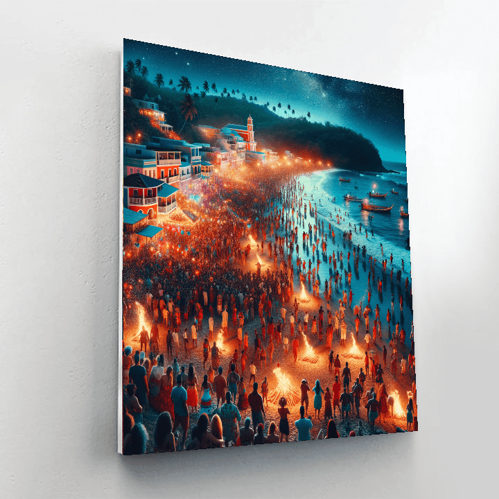 Festival Of San Juan - Puerto Rico Numbered Painting Kits