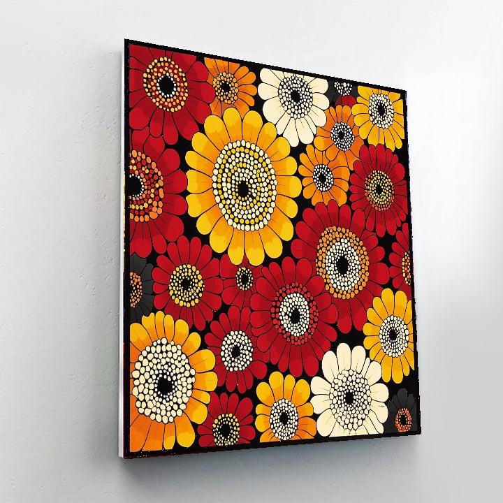 Yayoi Kusama Inspired Circles Of Life  DIY Paint By Numbers