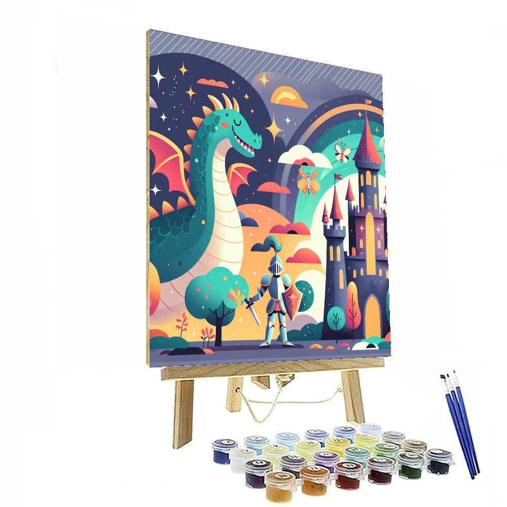 Dragon Realm Paint By Numbers Art