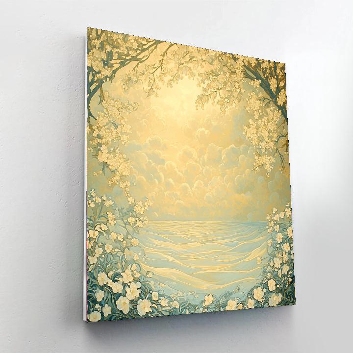 Alphonse Mucha Inspired Whispering Fields Of Tranquility  Paint By Number