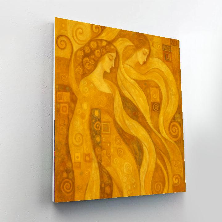 Klimt's Golden Serenity DIY Paint By Numbers