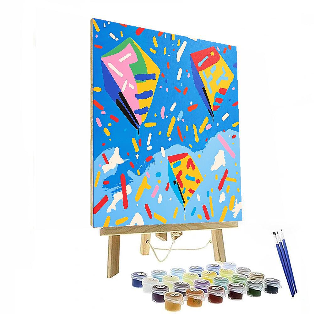 Keith Haring Inspired The Joy Of Flight  Paint By Numbers Kits