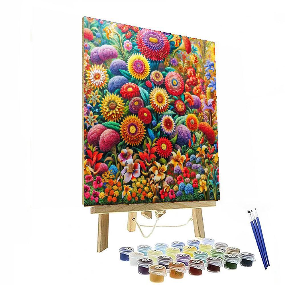 Vibrant Flora Symphony Paint By Numbers Kits