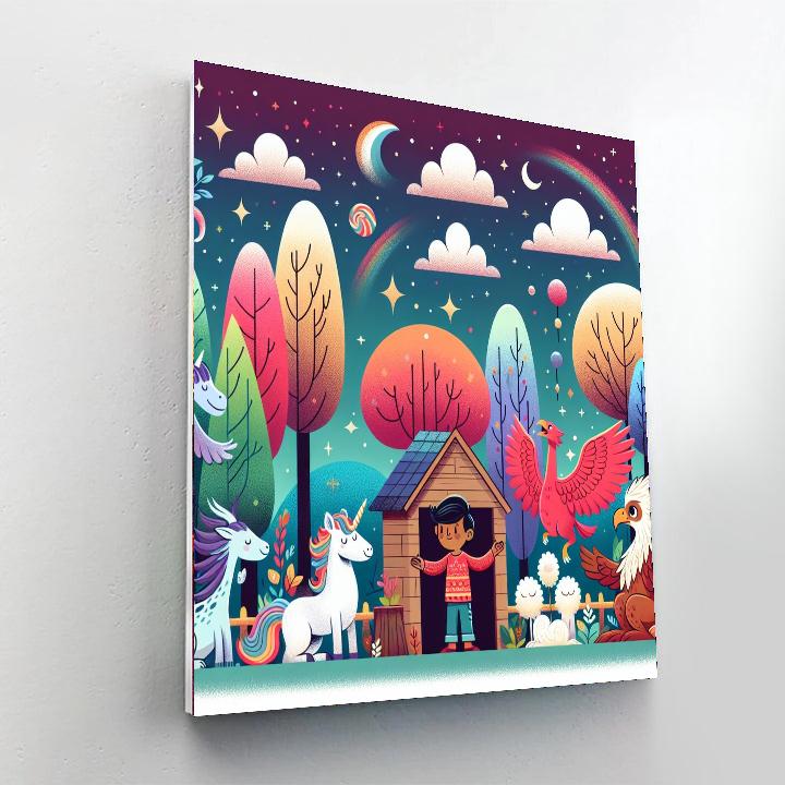 Mythical Creature Sanctuary DIY Paint By Numbers