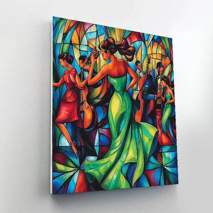 Tamara De Lempicka Inspired Jazz Age Nightlife  Painting By Numbers Kit