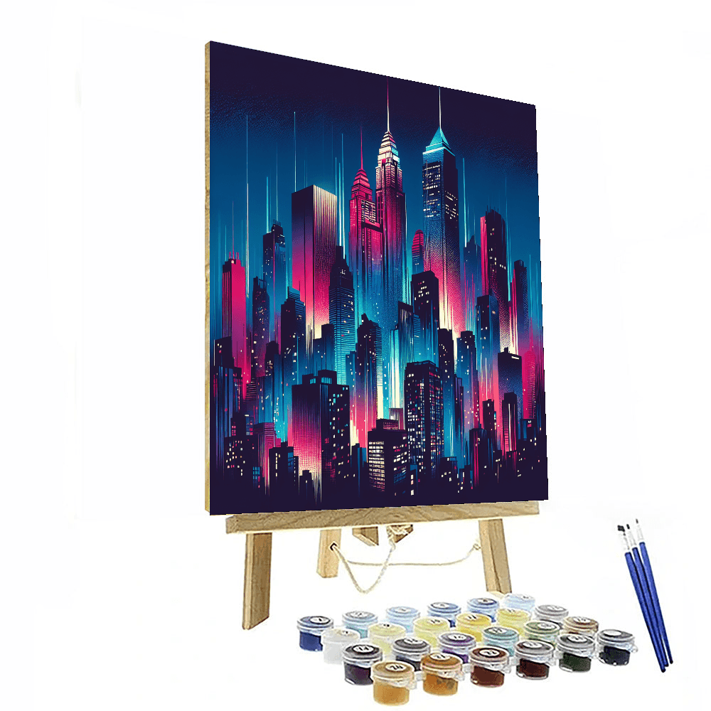 Bright City Lights Painting Number Kit