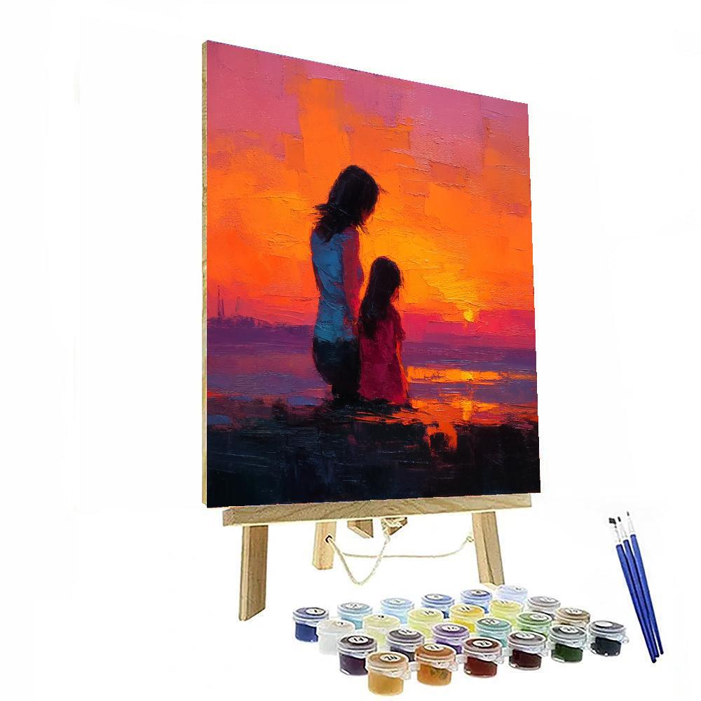 Sunset Dreams Of Motherhood Painting Number Kit