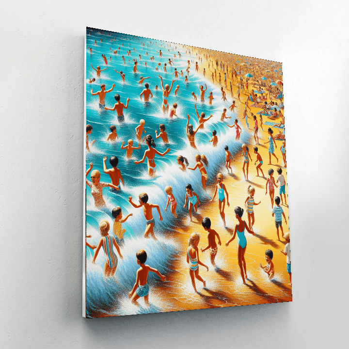 Playful Ocean Waves Paint By Numbers Kits