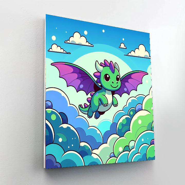 Flying High With Dragons Painting By Numbers Kit