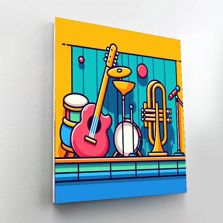 Musical Melodies Paint By Numbers Art