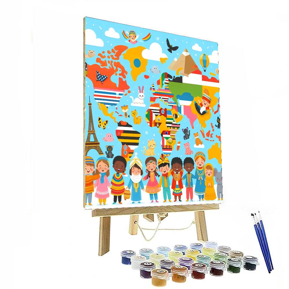 Around The World In 80 Colors Paint By Number