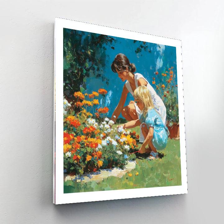 Spring Blossoms Together Number Painting