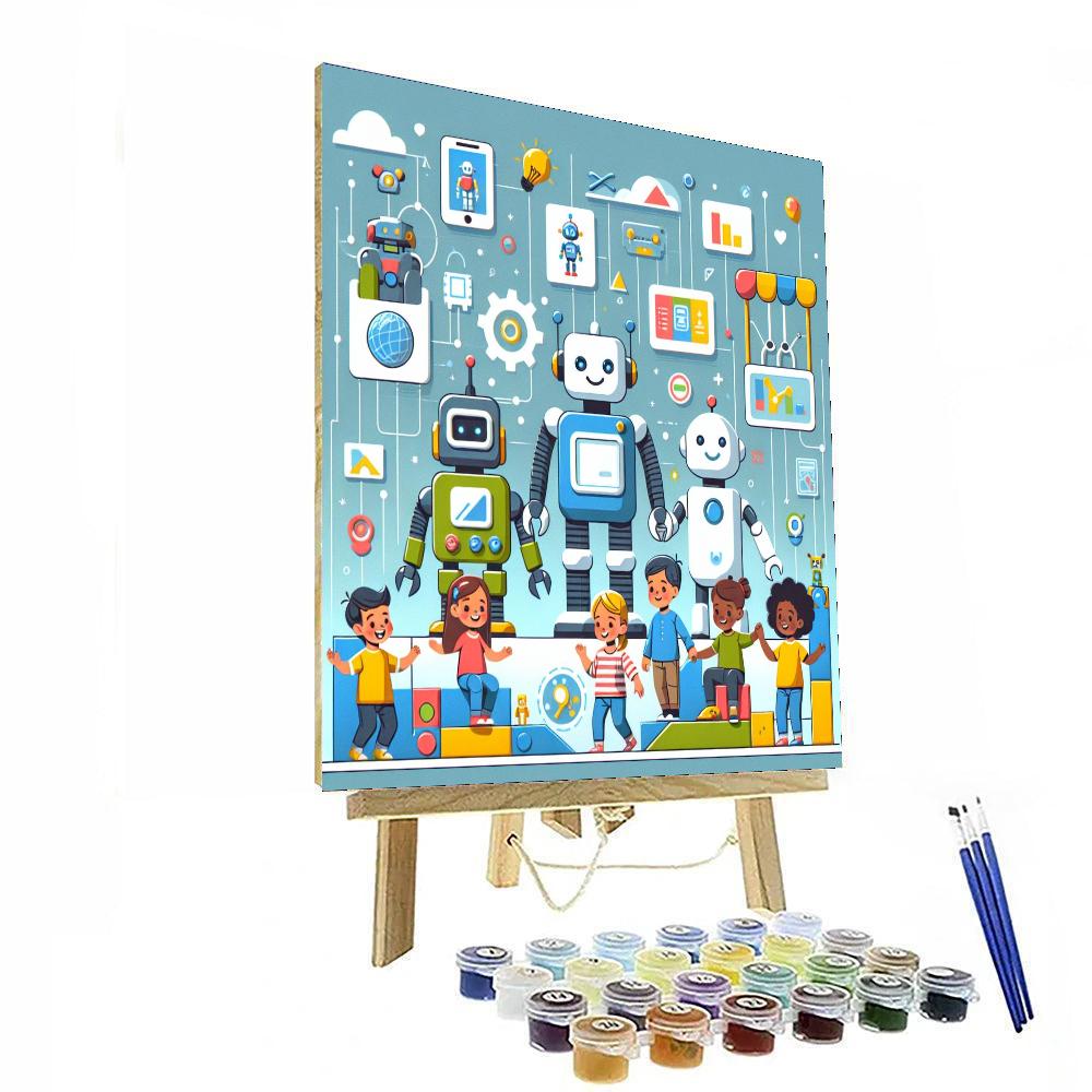 Robot Innovators' Playground DIY Paint By Numbers