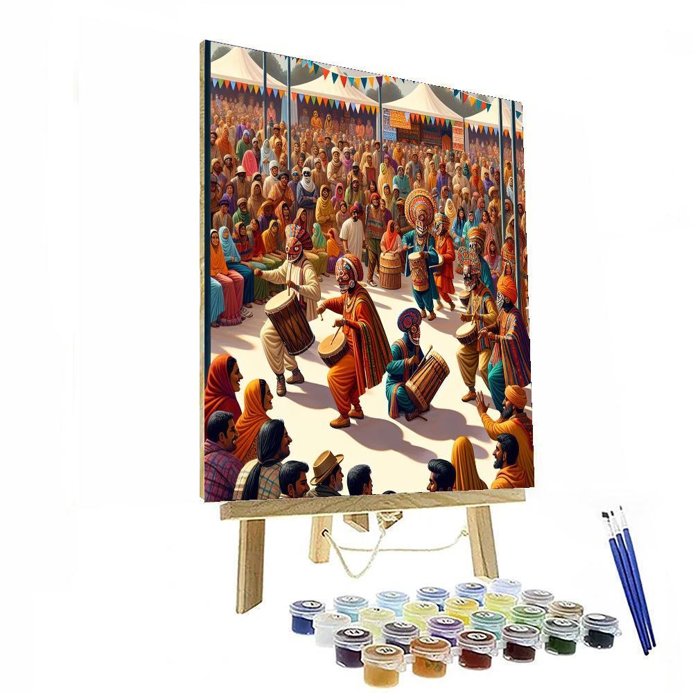 Festima Mask Festival - Burkina Faso Painting By Numbers Kit