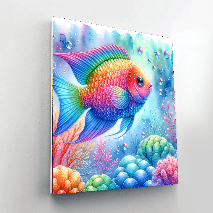 Radiant Rainbow Fish - DIY Painting By Numbers Kit