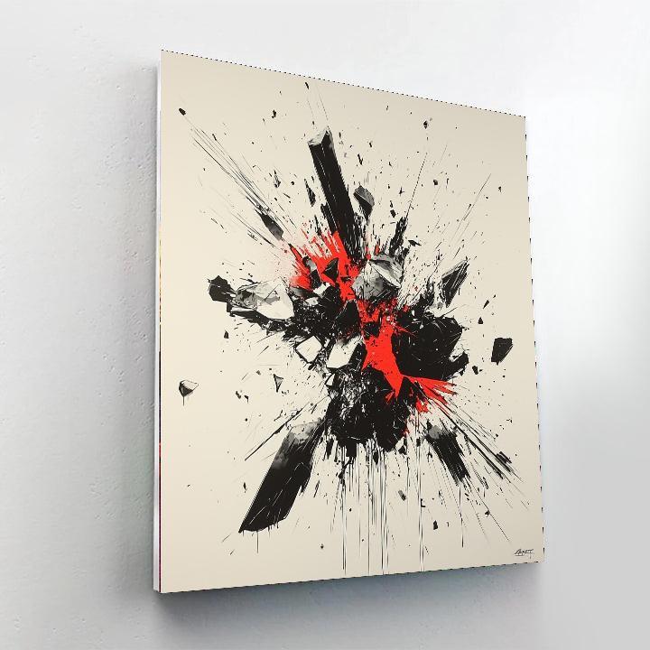 Banksy Inspired Fragmented Ideals  Paint By Numbers Kits