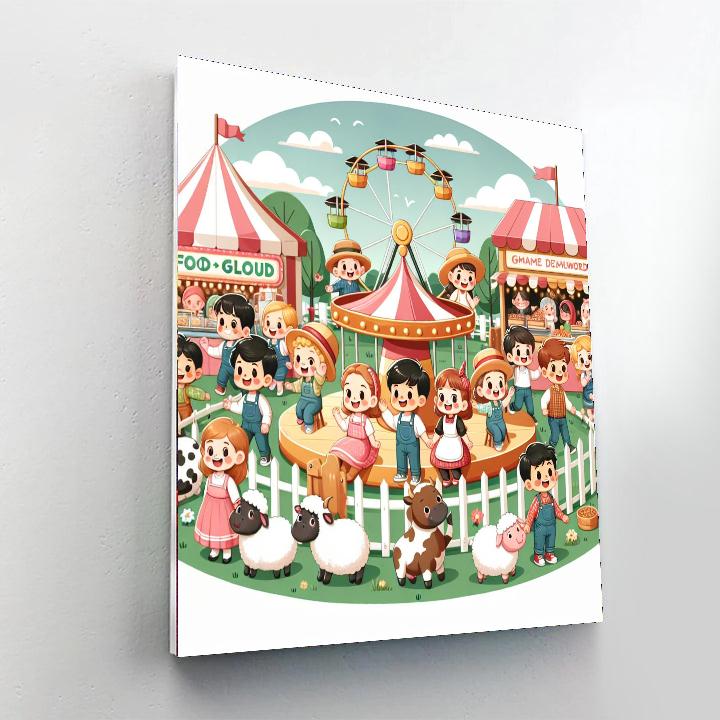 Country Fair Extravaganza Paint By Numbers