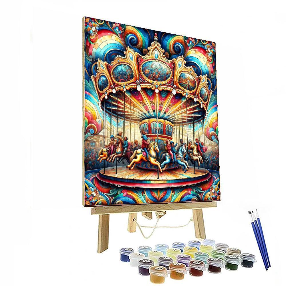 Joyful Carnival Ride Paint By Numbers Kits
