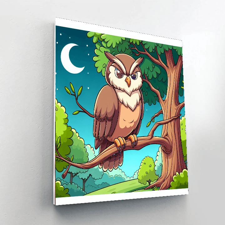 Hoot Owl's Wisdom Tree Paint By Numbers Kits