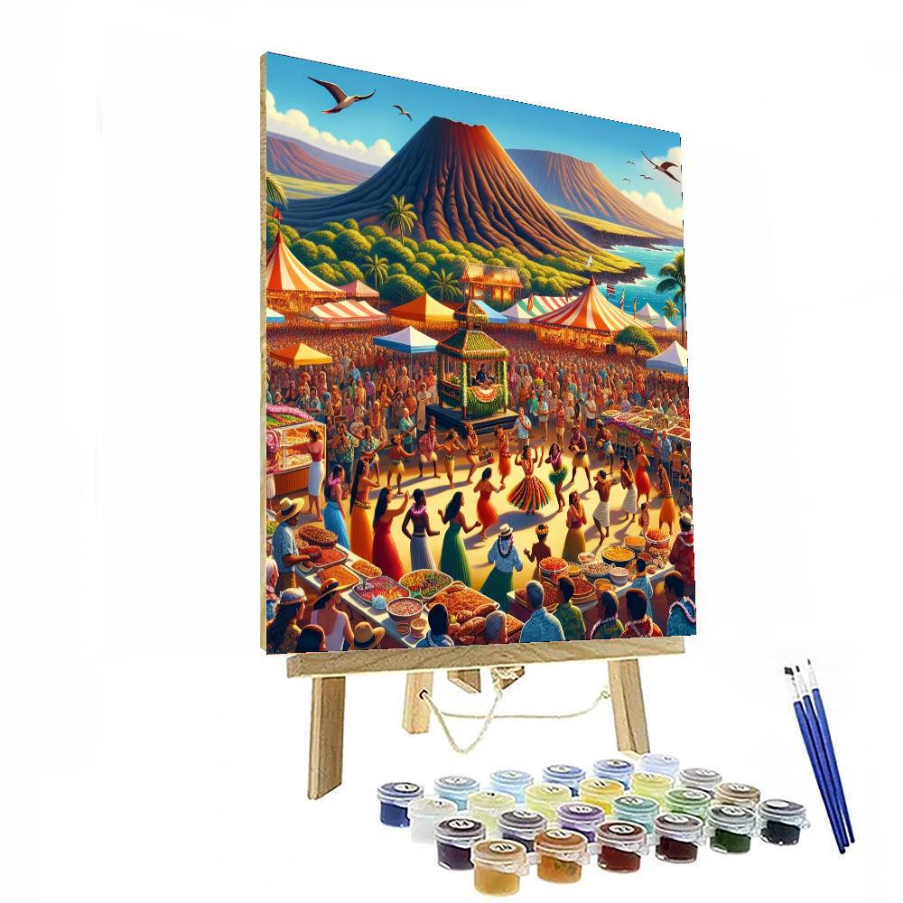 The Pahoa Lava Fest Number Painting