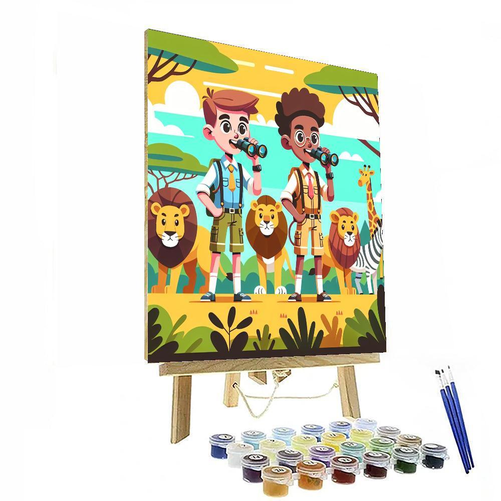 Safari Trek Adventure Paint By Color