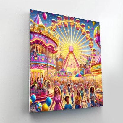 Joyful Day At The Fair Number Painting