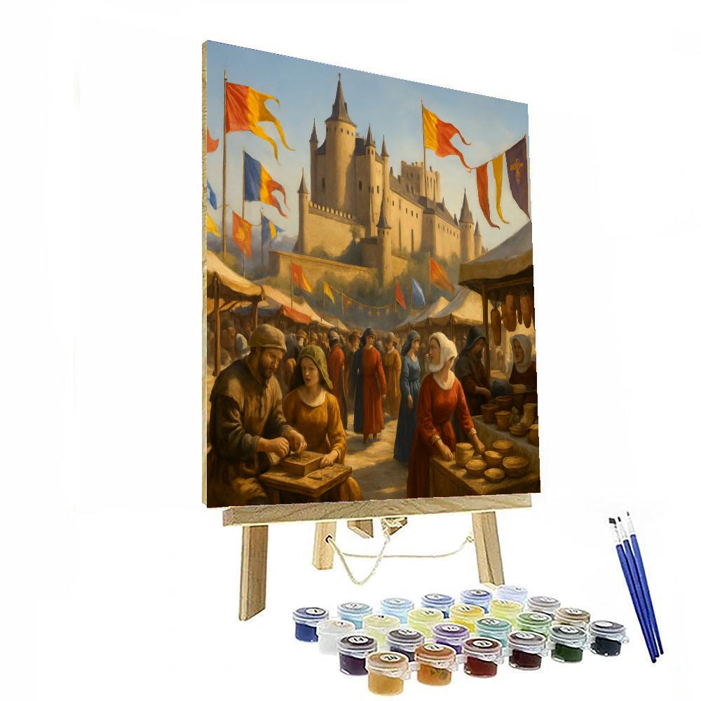 Alcázar Of Segovia Day - Spain DIY Paint By Numbers