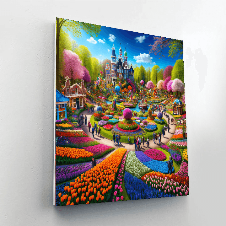 Keukenhof Flower Festival - Netherlands Painting Number Kit
