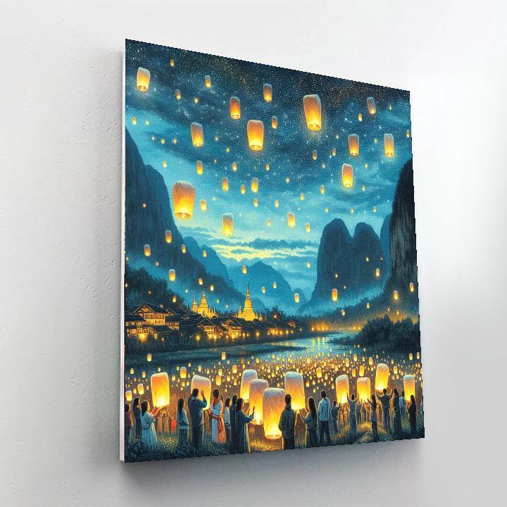 Pingxi Lantern Festival - Taipei Number Painting