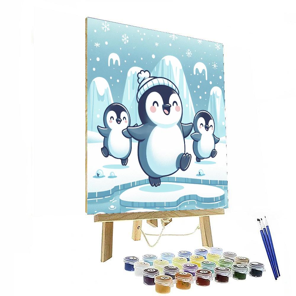 Proud Penguins Numbered Painting Kits